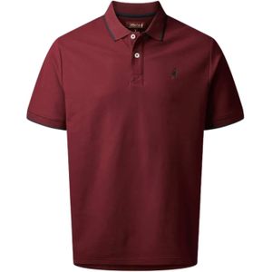 MCS Shirt 'River'  wijnrood / zwart