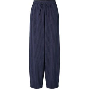 Pcanja - Mw Barrel Wide-leg - Broek - Mid-waist - Verstelbare Taille - Barrel Fit