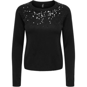 ONLY Trui 'ONLSTARRY'  zwart
