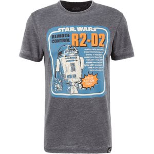 Recovered Shirt 'Star Wars R2D2 Remote Control'  donkergrijs
