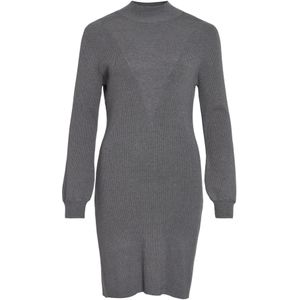 VILA Gebreide jurk  donkergrijs