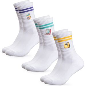 Occulto Sportsokken 'Rio'  turquoise / geel / lila / wit