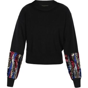 faina Trui  goud / rood / zwart / zilver