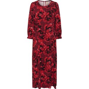 CULTURE Jurk 'CUrachel Elitha'  pastelroze / rood / wijnrood / zwart