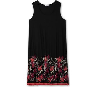 SHEEGO Jurk  groen / lila / donkerroze / zwart