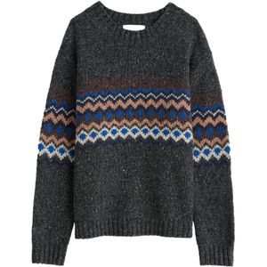 Seasalt Cornwall Trui 'Golden Light'  blauw / lichtbruin / donkergrijs