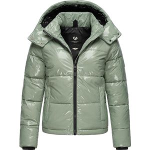 Ragwear Winterjas 'Roobie'  lichtgroen / zwart