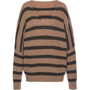 VIVANCE Trui  camel / zwart