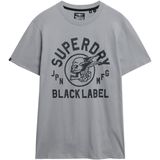 Superdry - Black Label - T-shirt - Zwart - Korte Mouwen