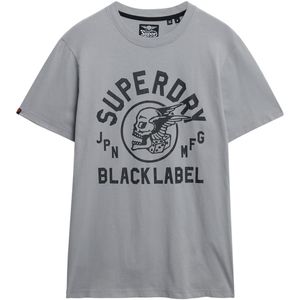 Superdry - Black Label - T-shirt - Zwart - Korte Mouwen