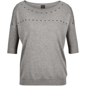 MADELEINE Trui  zilvergrijs