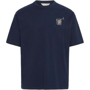 Casual Friday Shirt 'CFARCHER'  donkerbeige / donkerblauw