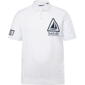 Men Plus Shirt  navy / wit