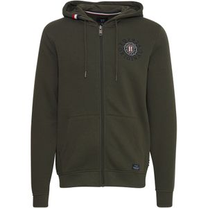 FQ1924 Sweatvest 'William'  spar / donkergroen / gemengde kleuren