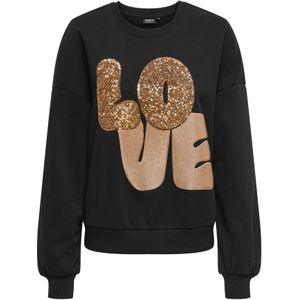 ONLY Sweatshirt 'ONLLally'  goud / zwart