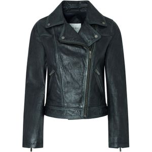 Pepe Jeansvoor vrouwen. PL402428 Aurori jas marine (L), Casual, Leer, Marineblauw