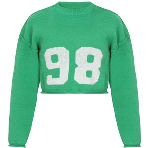 MYMO Trui  groen / wit