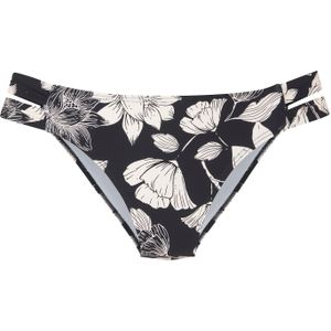 Look - Gebloemd - Zwembroek - Zwart/crème - Elastisch