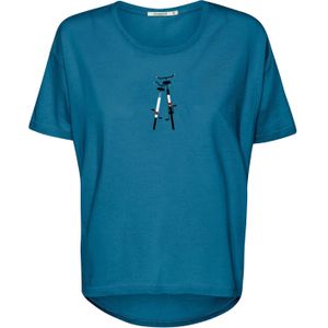GREENBOMB Shirt 'Bike Romantic '  azuur