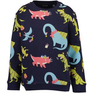 Blue Seven - Sweatshirt - Nachtblauw - Lange Mouwen - All-over Print
