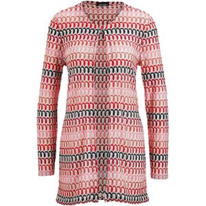 Goldner Gebreid vest  crème / koraal / rosa / zwart