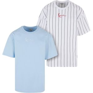 Karl Kani Shirt 'Essential'  blauw / rood / zwart / wit