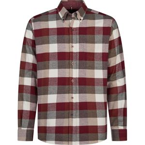 HECHTER PARIS Overhemd  beige / grijs / bordeaux / wit