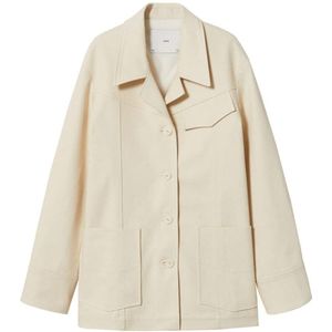 MANGO Tussenjas  lichtbeige