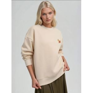 Hiccup Sweatshirt  nude / lichtbeige / cognac