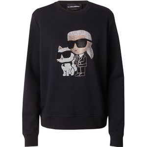 Karl Lagerfeld Sweatshirt 'Ikonik 2.0'  beige / zwart / wit
