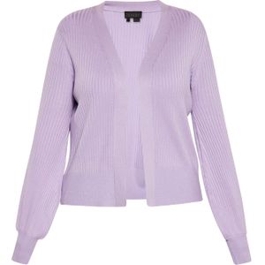 NAEMI Gebreid vest  lavendel