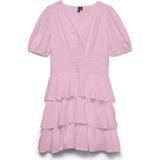 Vmlise - Korte Jurk - V-Hals - Korte Mouwen - Regular Fit
