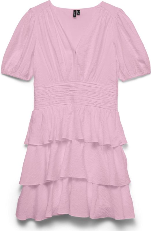 Vmlise - Korte Jurk - V-Hals - Korte Mouwen - Regular Fit