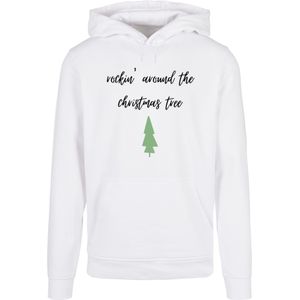 F4NT4STIC Sweatshirt 'Rockin around the christmas tree'  zwart / wit