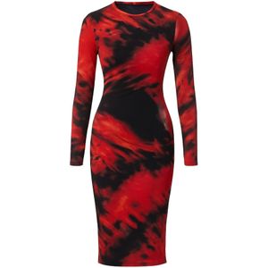 WOMAN VISION Jurk  rood / zwart