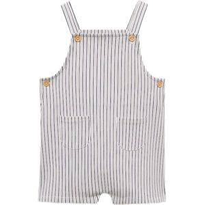 MANGO KIDS Tuinbroek 'DUNGAREES MARINE'  navy / offwhite