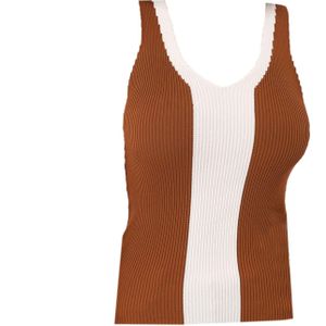 Dandalo Top  bruin / wit