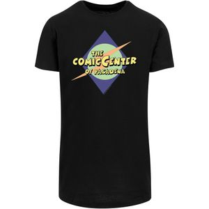 F4NT4STIC Shirt 'The Comic Center'  lichtgeel / donkerlila / perzik / zwart