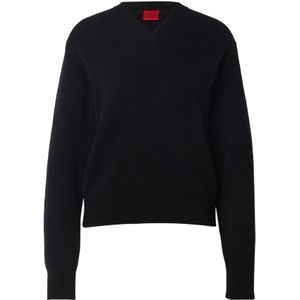 HUGO Trui 'Solanu'  zwart / wit