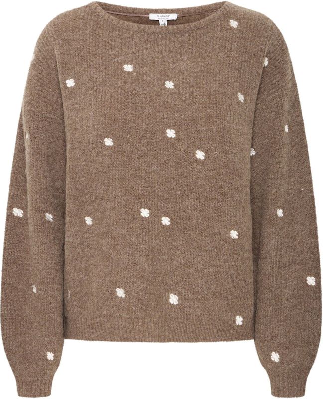 b.young Trui 'OTIKI'  bruin / wit