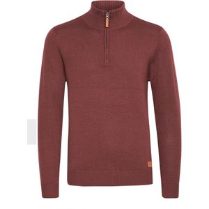 BLEND Trui 'Robin'  bruin / zilvergrijs / bordeaux