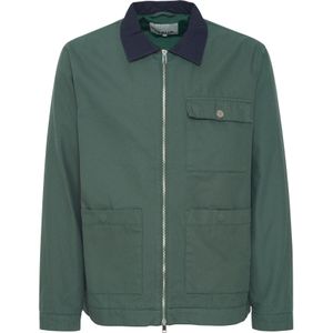 !Solid Tussenjas  navy / groen / zilver