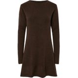 PIECES - PCJunna - Gebreide Jurk - Donkerbruin - Kort