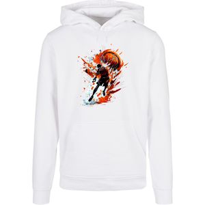 F4NT4STIC Sweatshirt  oranje / wit
