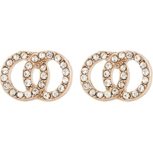 Pilgrim Oorbellen 'Jolina'  rose-goud / wit