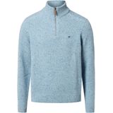 FYNCH-HATTON - Trui - Lichtblauw - Wol - Schipperskraag