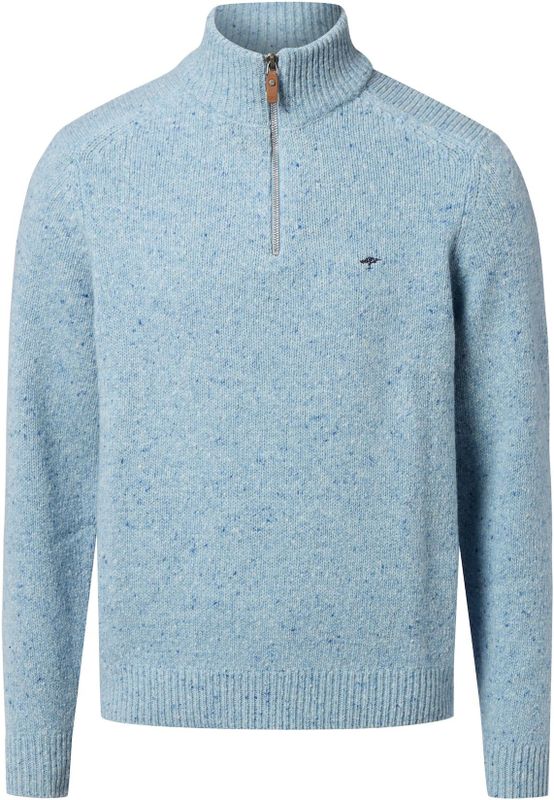 FYNCH-HATTON - Trui - Lichtblauw - Wol - Schipperskraag