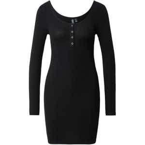 PIECES Jurk 'KITTI'  zwart / zilver