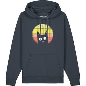 Watapparel Sweatshirt 'Sunset Cat'  antraciet / gemengde kleuren