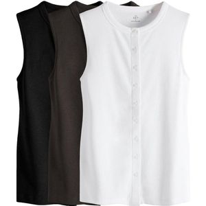 The Set Bodywarmer  chocoladebruin / zwart / wit